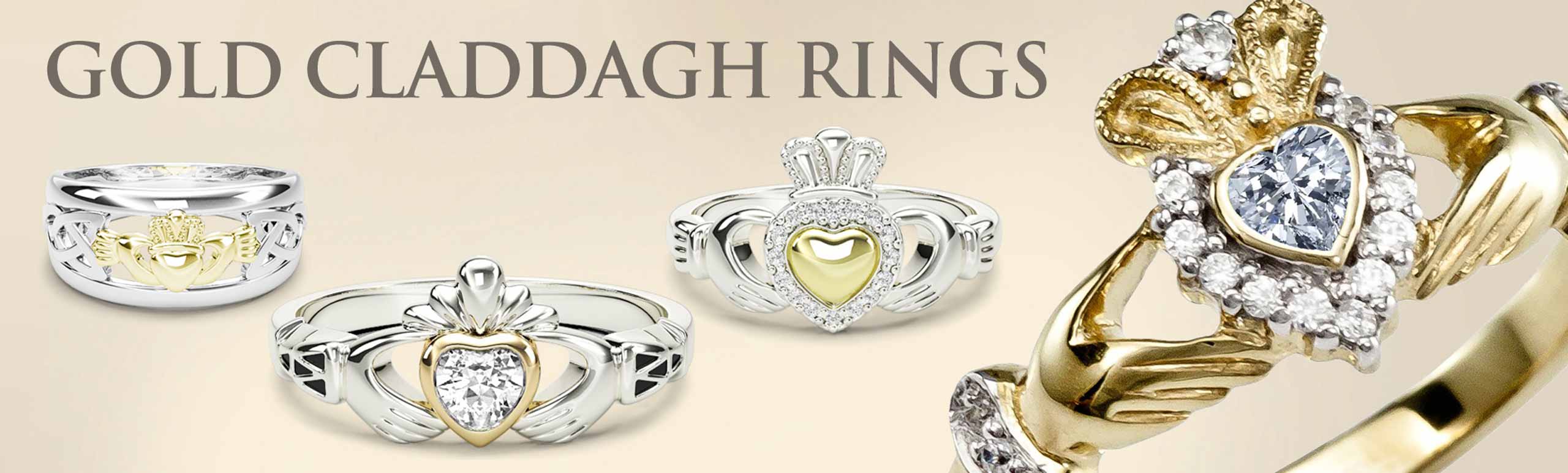 GOLD CLADDAGH RINGS