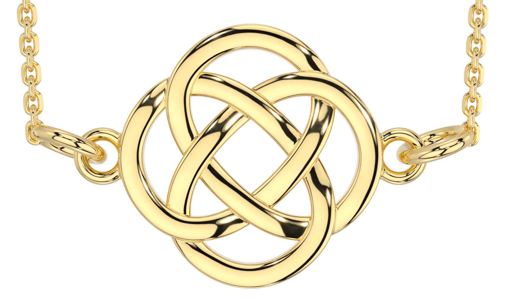 Gold Sterling Silver Irish Celtic Necklace Irish Made