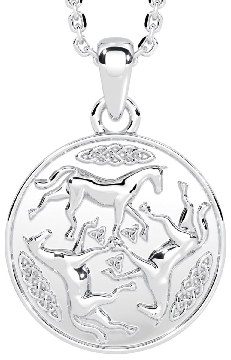 Celtic discount horse pendant