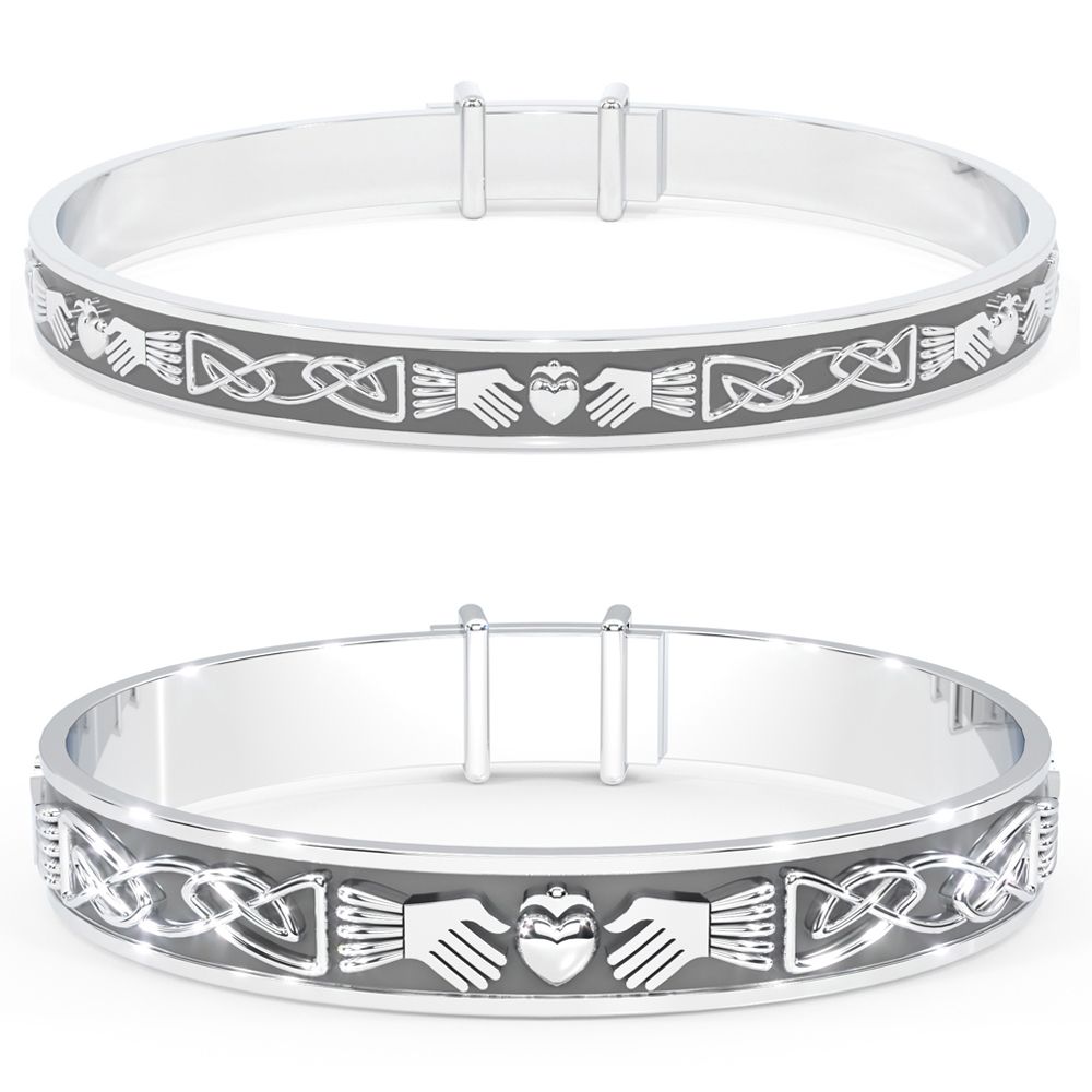 Silver Claddagh Mother Set