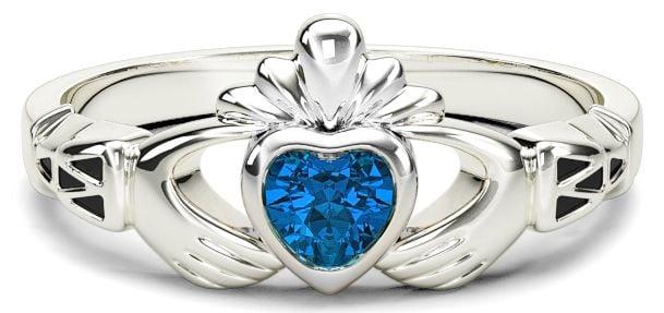 September birthstone clearance claddagh ring