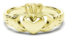 Classic Ladies Gold Claddagh Ring
