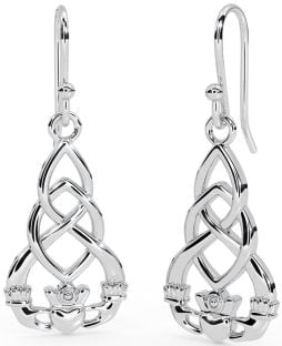 Silver Celtic "Claddagh" Earrings
