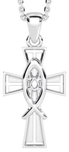Silver Irish "Celtic Cross" Pendant