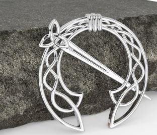 Silver Celtic "Tara" Brooch