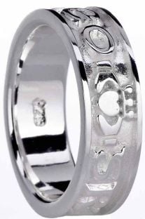 Ladies Silver "Love Forever" Claddagh Ring