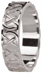 Mens Silver Celtic "Eternity Knot" Ring 
