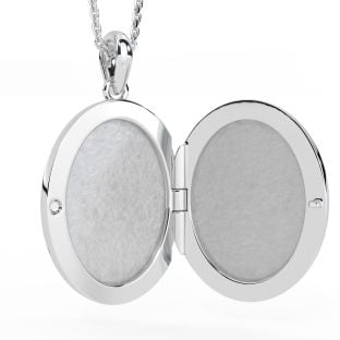 Collar con colgante de medallón de nudo celta de plata y oro de 14K