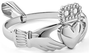 Silver Claddagh Ring Pendant Necklace