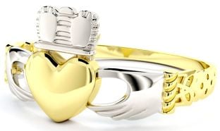 Ladies Gold Claddagh Celtic Knot Ring