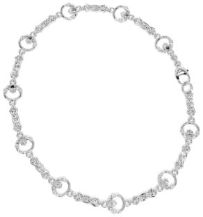 Silver Celtic Claddagh Bracelet