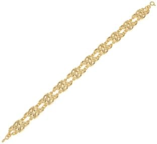 14K Gold coated Silver Celtic Trinity Knot Bracelet