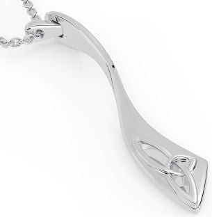Silver Celtic Knot Pendant Necklace