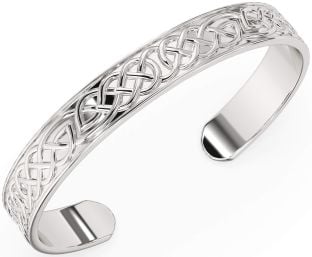 Silver Celtic Cuff Bracelet