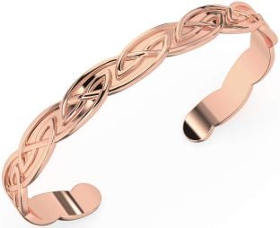 Rose Gold Silber keltisch Manschette Armband