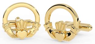 Gold Claddagh Cufflinks