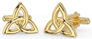 Gold Silver Celtic Trinity Knot Cufflinks