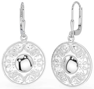 Argent celtique Guerrier Pendre Des boucles d'oreilles