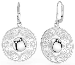 Argent celtique Guerrier Pendre Des boucles d'oreilles