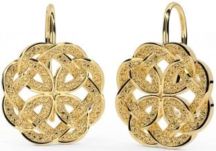 Gold Celtic Dangle Earrings