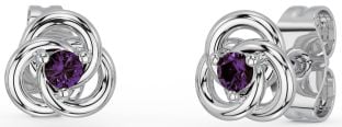 Alexandrite Sølv Celtic Stud Øredobber