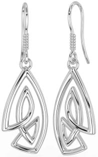 Silver Celtic Dangle Earrings