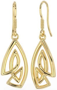 Gold Celtic Dangle Earrings