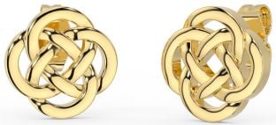 Gold Celtic Stud Earrings