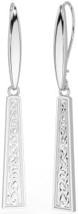 Silver Celtic Dangle Earrings