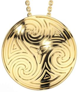 Gold Silver Celtic Necklace