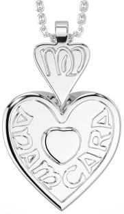 Silver Irish "My Soul Mate" Heart Necklace