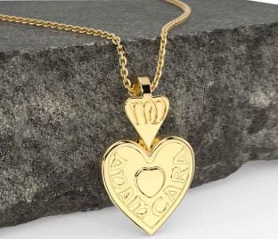 Gold Irish "My Soul Mate" Heart Necklace