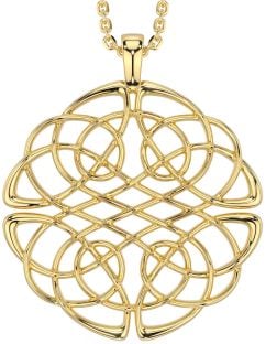 Gold Silver Celtic Necklace