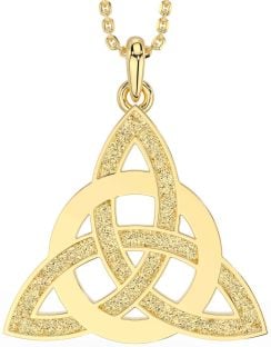 Gold Celtic Trinity Knot Necklace