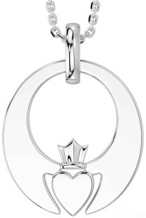 Silver Claddagh Necklace