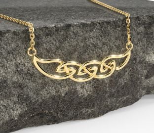 Gold Silver Celtic Necklace