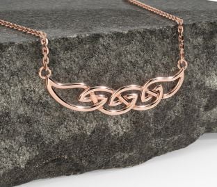 Rose Gold Celtic Necklace
