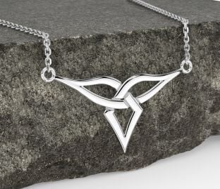 Silver Celtic Trinity Knot Necklace