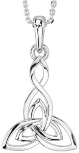 Silver Celtic Trinity Knot Necklace