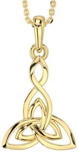 Gold Celtic Trinity Knot Necklace