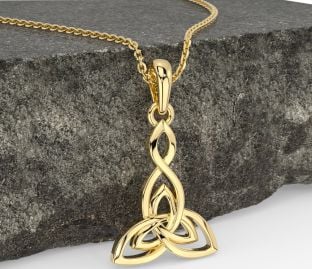 Gold Celtic Trinity Knot Necklace