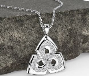 Silver Celtic Trinity Knot Necklace