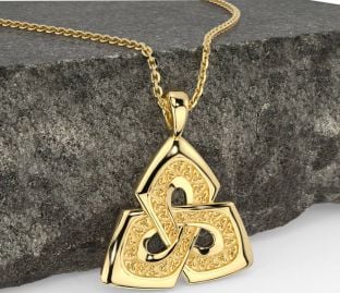 Gold Celtic Trinity Knot Necklace