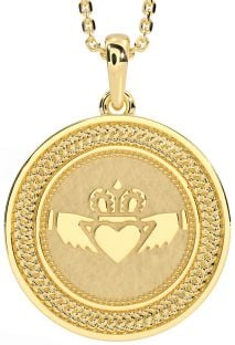 Gold Silver Celtic Claddagh Necklace