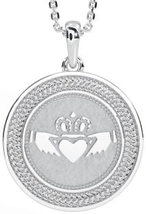 Silver Celtic Claddagh Necklace