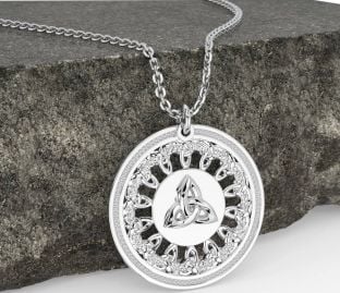 Silver Celtic Trinity Knot Necklace