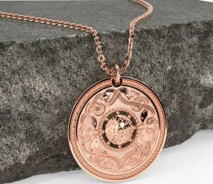 Rose Gold keltisch Krieger Halskette