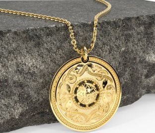 Gold Celtic Warrior Necklace