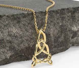 Gold Celtic Trinity Knot Necklace