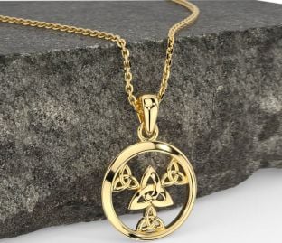 Gold Celtic Trinity Knot Necklace